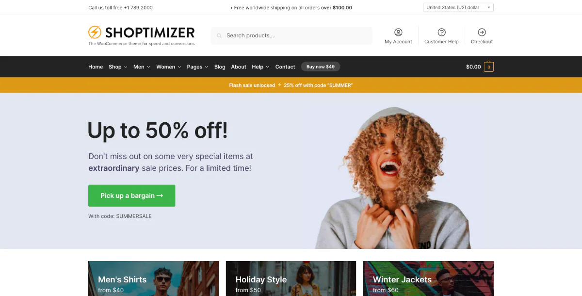 Shoptimizer -为速度与转化而生的 WooCommerce 高性能主题